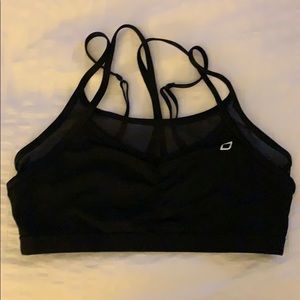 Black mesh Lorna Jane sports bra Large
